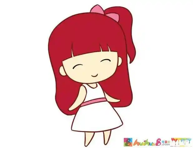 可爱的小女孩简笔画时尚可爱的女生简笔画步骤图片穿着睡衣的可爱小