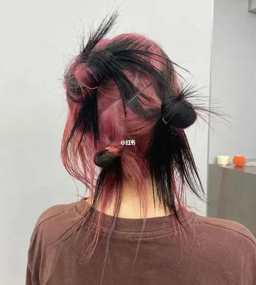 爆顶染渐变 玫瑰金opr 非常时尚个性的染发