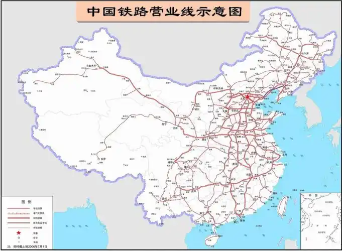 中国铁路地图