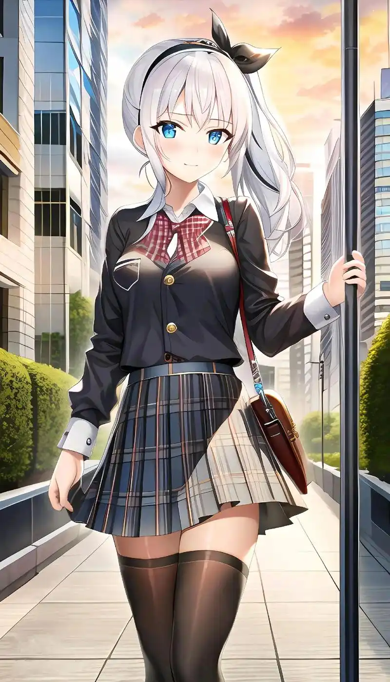 二次元少女 #女生制服#女神壁纸 曾经的你是最美的校花 - 抖音