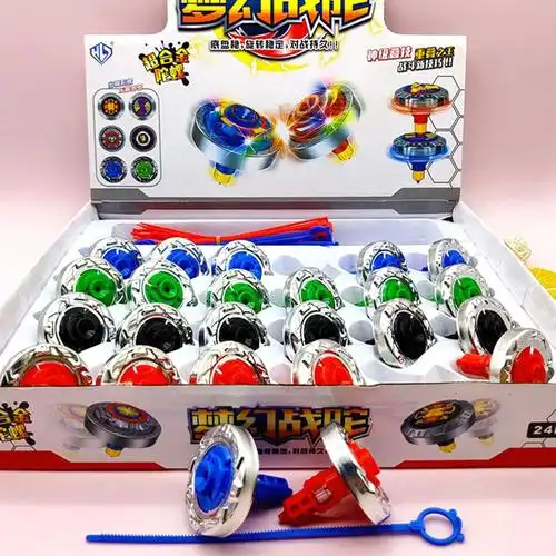2元 陀螺合金旋转魔幻拉齿拉条小孩儿童玩具礼品地摊新奇特夜市店