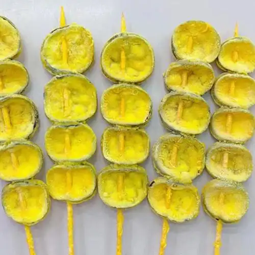 茄子片片香串15串裹粉香酥茄片串茄盒串素食冷冻油炸半成品茄片串瑃润