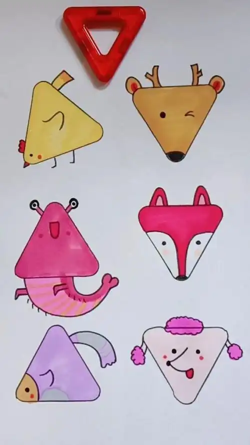 今天分享三角形不同的绘画方法,简单一看就会