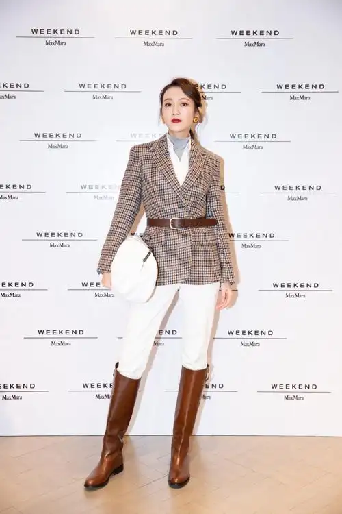 王鸥猎装英伦风气质迷人 朱唇媚眼诠释不同风格