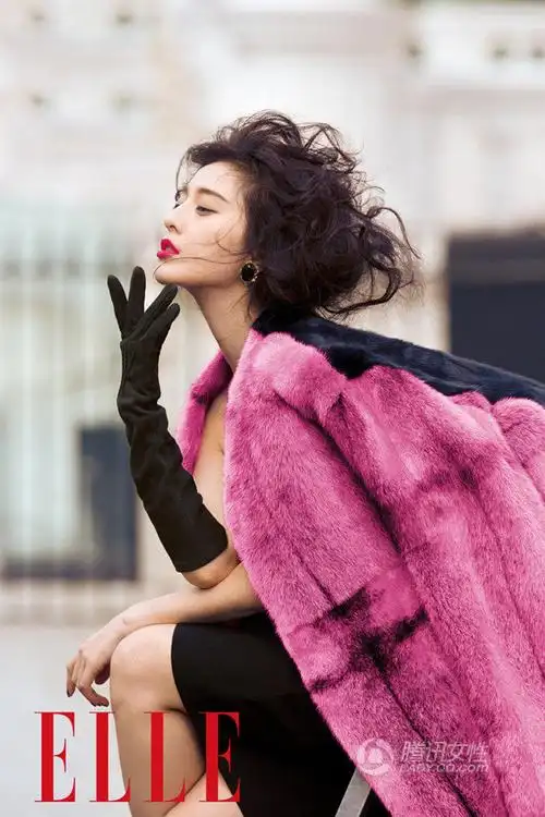 范冰冰慵懒风情皮草加身变缪斯女神战巴黎