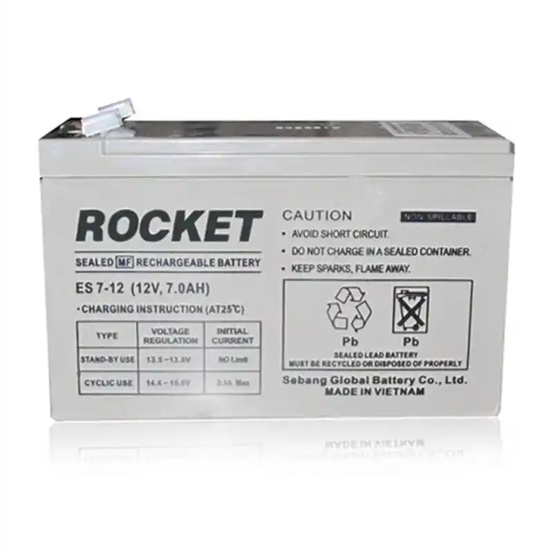 rocket火箭蓄电池es7-12 12v7ah规格尺寸