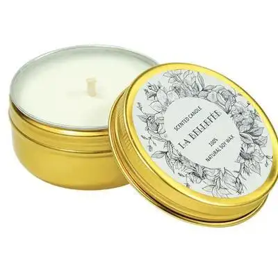 2pcsnaturalscentedsoyatwatcandlesjasminelemon蜡烛