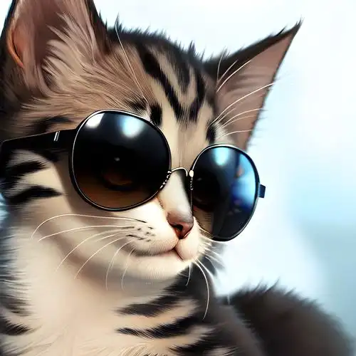小猫咪戴墨镜头像