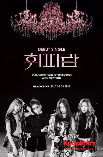 yg通过官方博客公开了black pink第二首出道主打曲"口哨"的预告海报