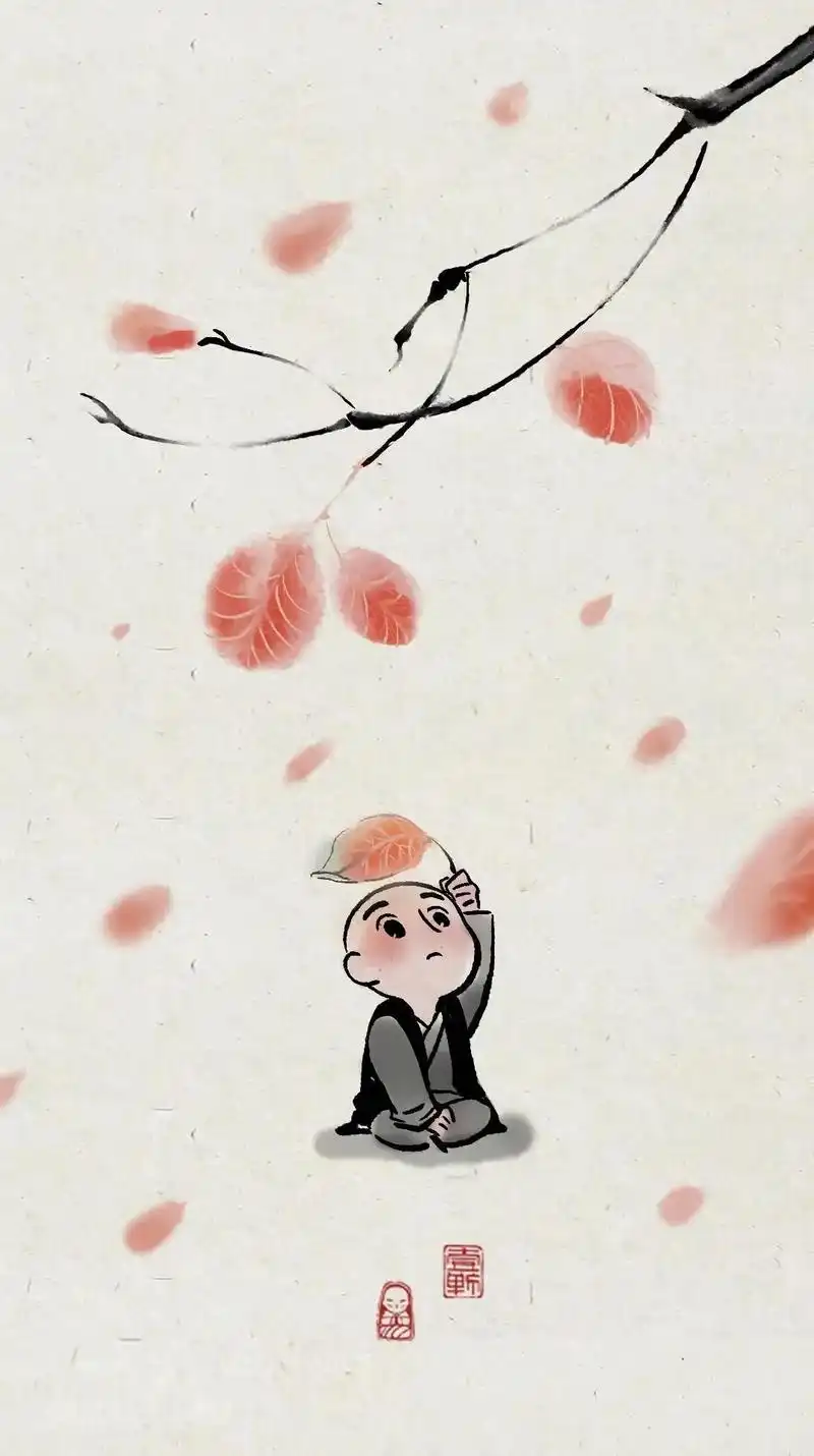 一禅小和尚壁纸,与自己促膝长谈,与孤独握手言欢