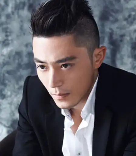 霍建华莫西干铲青发型潮爆