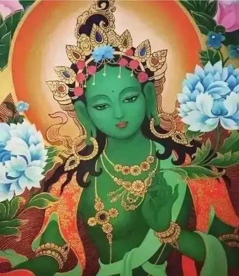 伟大的文殊师利菩萨是诸佛之师,而多罗菩萨则是诸佛之母,经中提到