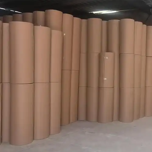 瓦楞纸纸卷 打包家具物流包装可用牛皮纸 加硬瓦楞见坑纸卷100*50