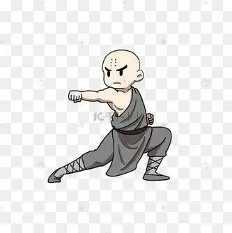 练功的僧侣和尚