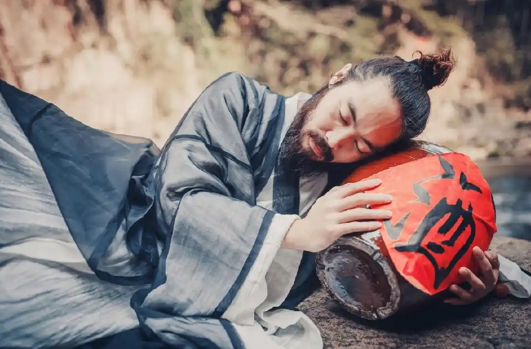 经典摄影作品:瀑布,饮酒,豪气侠客情