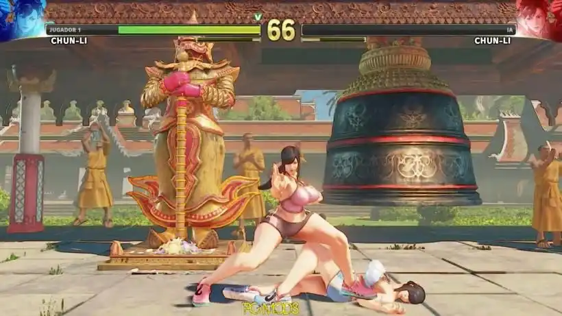 youtube街头霸王5春丽肚兜mod演示女性格斗家身体素质