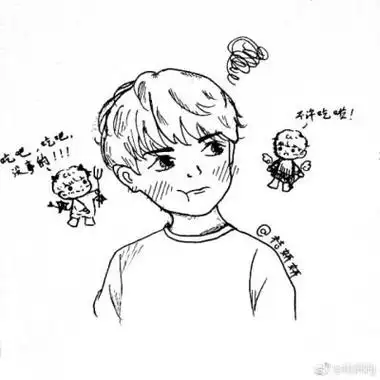 尤长靖简笔画步骤