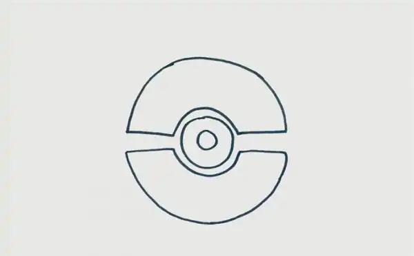 神奇宝贝球怎么画