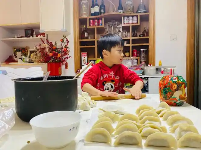 小朋友也爱的包饺子活动