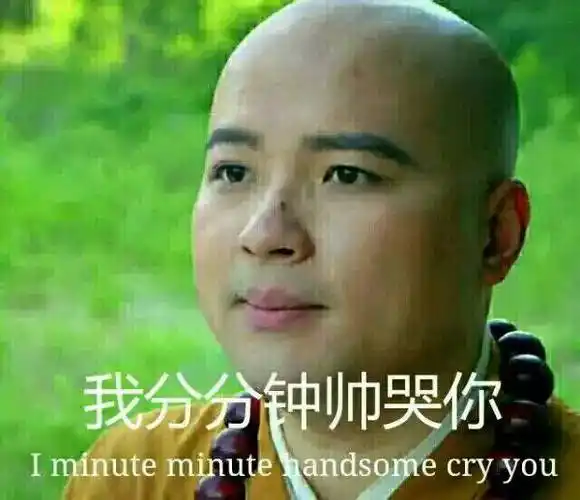 分分钟钟gif帅哭你gif斗图gif搞笑gif光头gif和尚gif