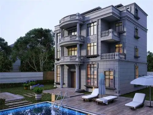 三层半豪华欧式风格别墅设计因其惊人的造型而备受瞩目