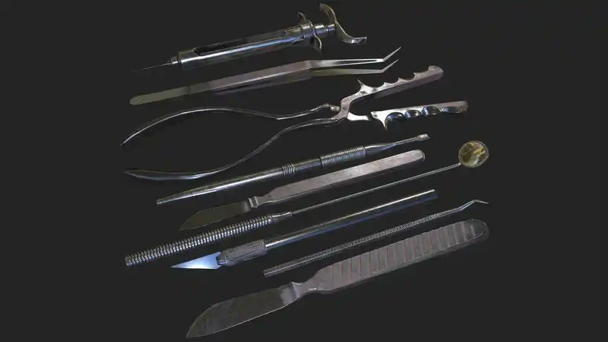 旧医疗工具3d模型