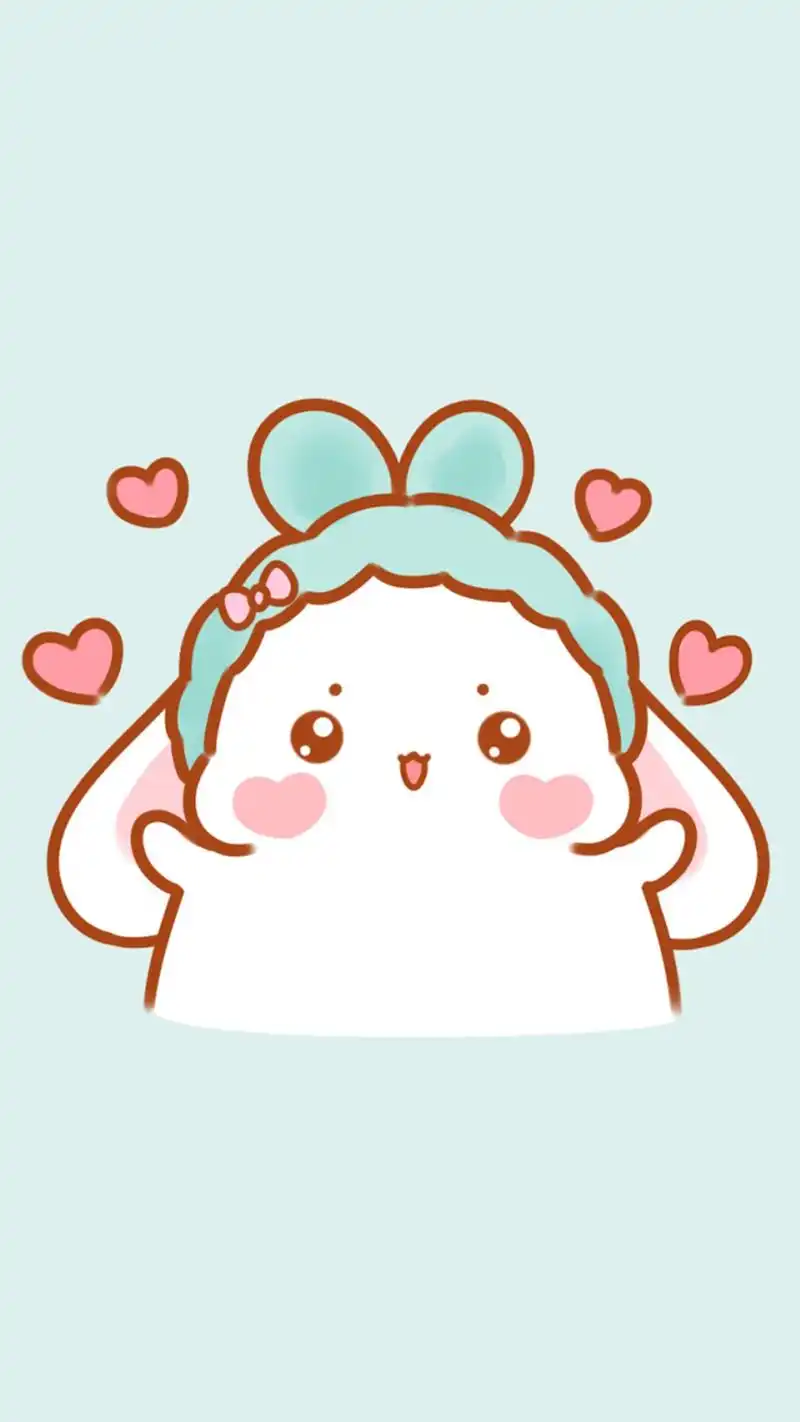 可爱软萌卡通兔子图片手机壁纸