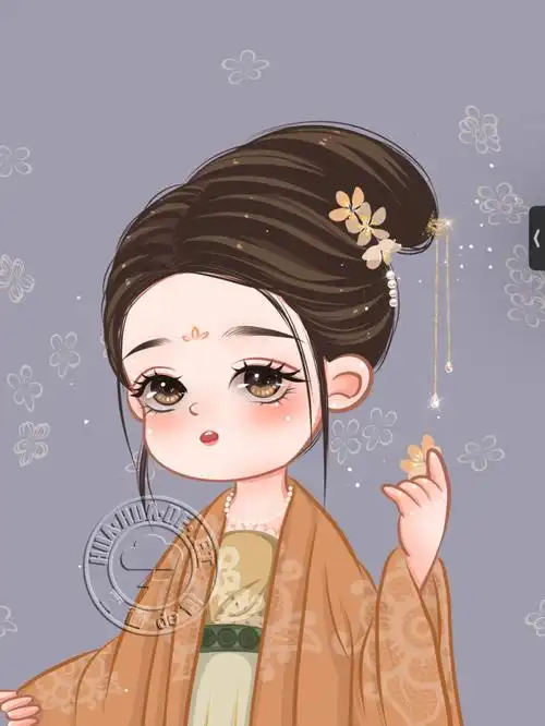 画画古风q版附带过程