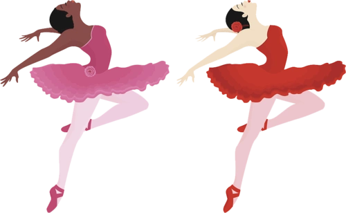 "卡通芭蕾舞女孩"