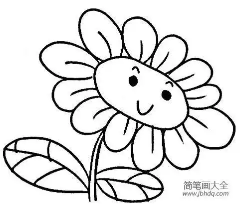 简笔画小花朵儿童简笔画小花朵