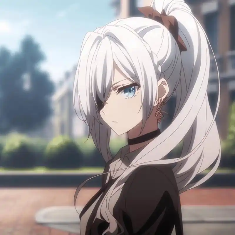 白发高马尾丨动漫女头             生成