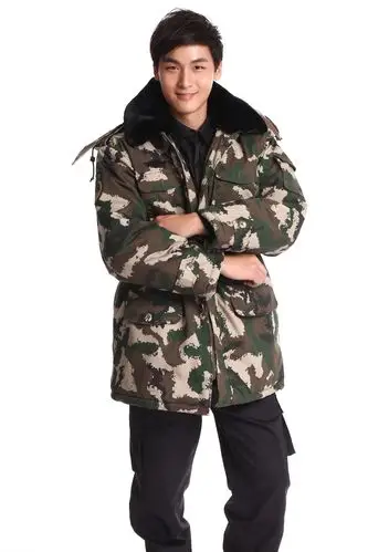 批发5302正品迷彩作训大衣冬季户外保暖短大衣 活套军迷防寒棉衣
