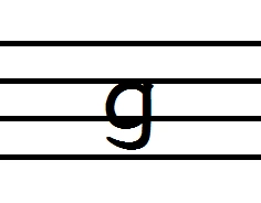 英语小写字母g占英语薄几线到几线