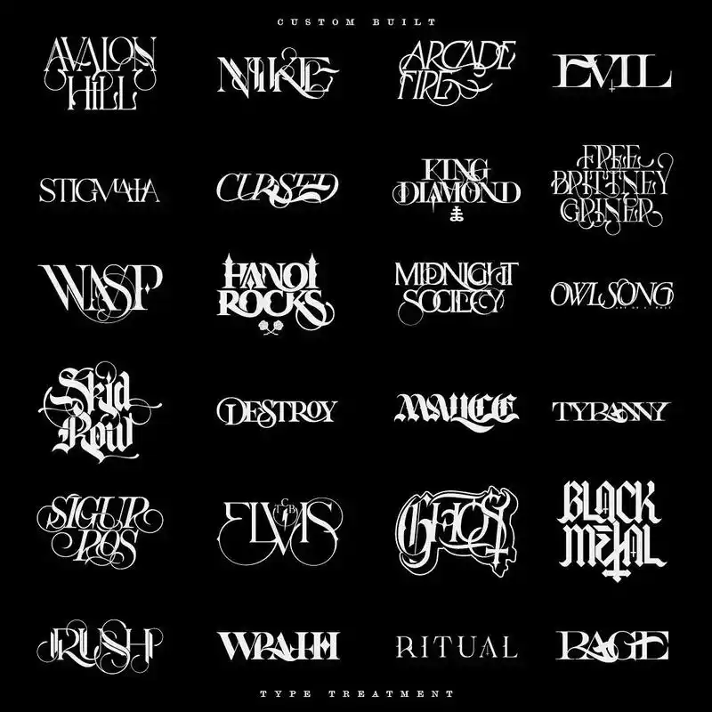 花体英文字母💥复古也不单是插画🔥.#logo设计 #高级 - 抖音