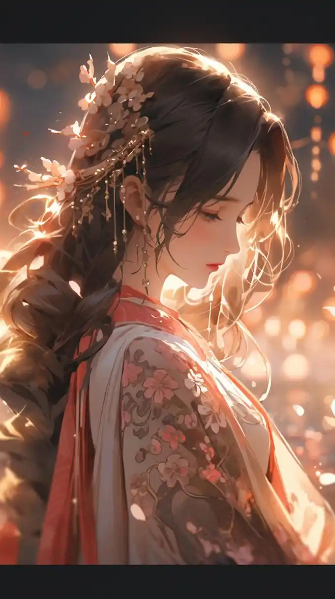 二次元# #古风# #二次元美女# #古风美女# #手机壁纸# 目光如谐辰