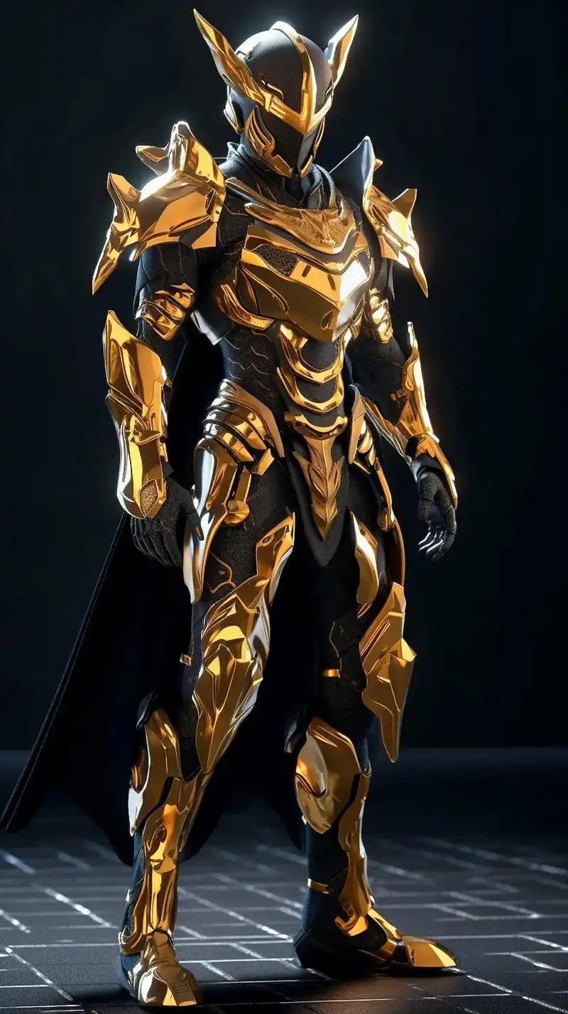 黄金战甲.他是否是你的梦中铠甲#星际战甲 #吞噬星空 #铠甲 - 抖音