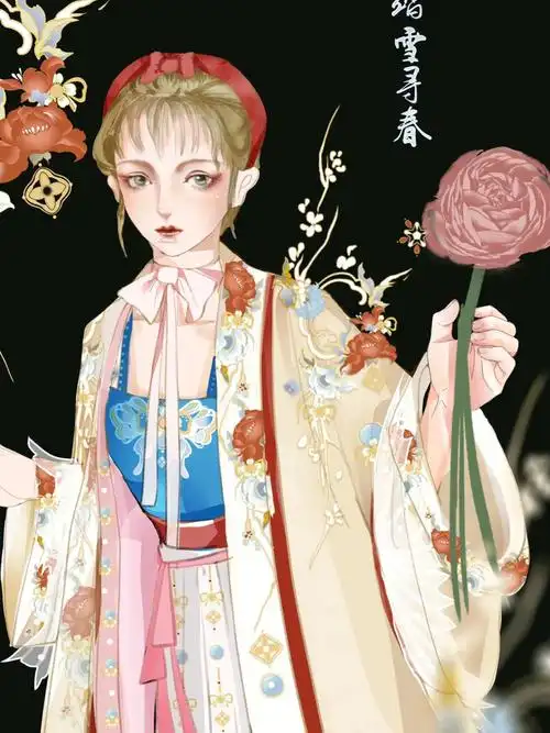 原创汉服设计稿宋踏雪寻春已出