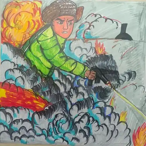 "喜迎二十大 庆祝建团百年 我心目中的英雄"儿童画作品 - 智慧妈咪网