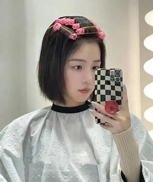 女发型摩根烫气垫烫拯救细软塌发型蓬松后气质明显提升