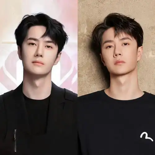 王一博从小帅到大王一博只跟自己比#王一博王鹤棣侧颜对比照##王一博