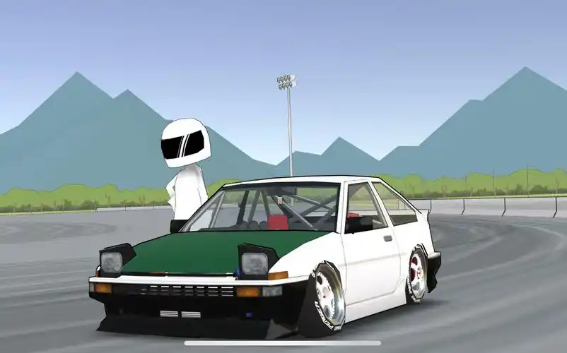 ae86壁纸-【玄微】fr legends 山路drift(逮虾户)土屋圭市涂装 ae86