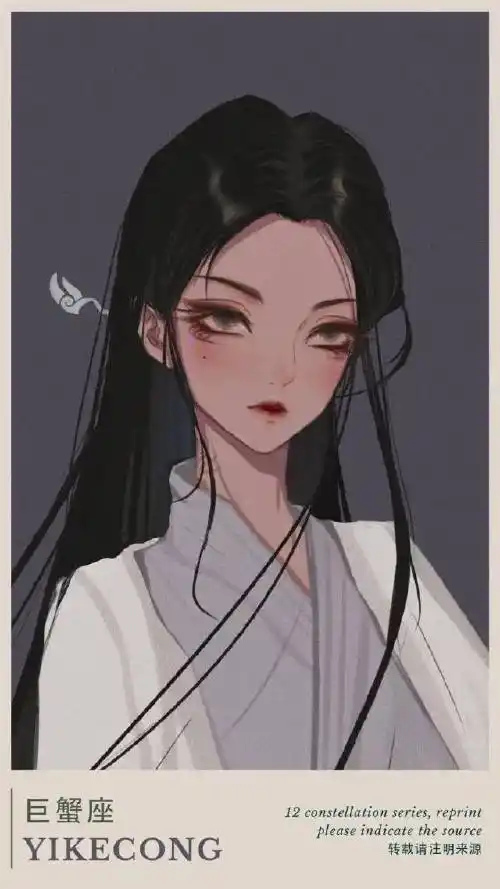 手绘12星座高冷霸气女神版十二星座微信头像