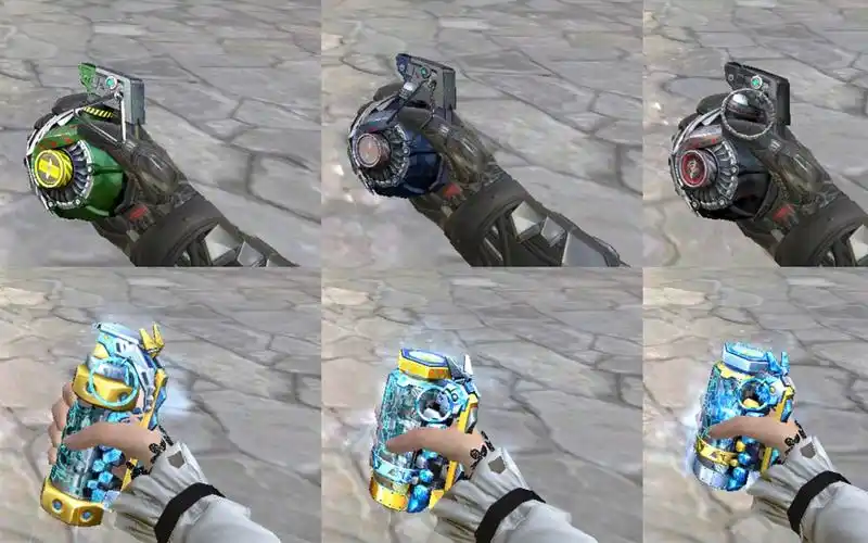 cf手游:王影冰霜手雷套,幻兽手雷套爆炸特效展示