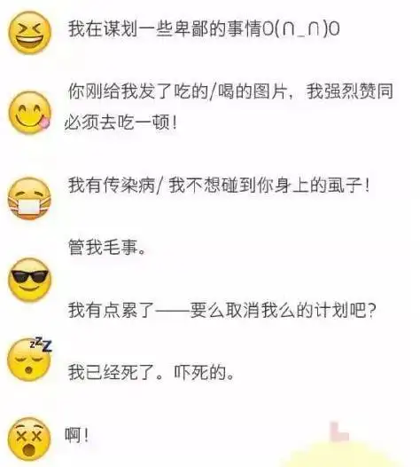 含义图解:5,现在的表情包被赋予了更多有意思的含义.