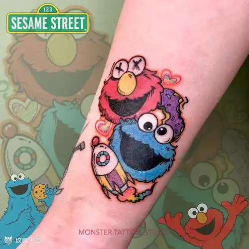 卡通人物手臂纹身图案大全 - 纹身大咖