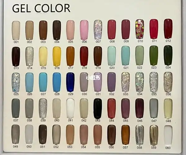 华农美甲在看看色板