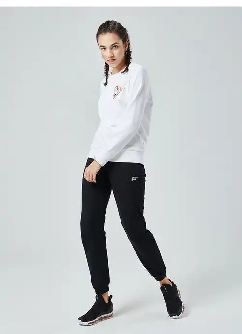 乔丹运动裤女2020春夏新款宽松针织长裤女士休闲小脚健身跑步卫裤女裤