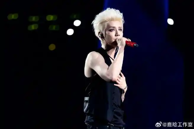 鹿晗头发长得好快