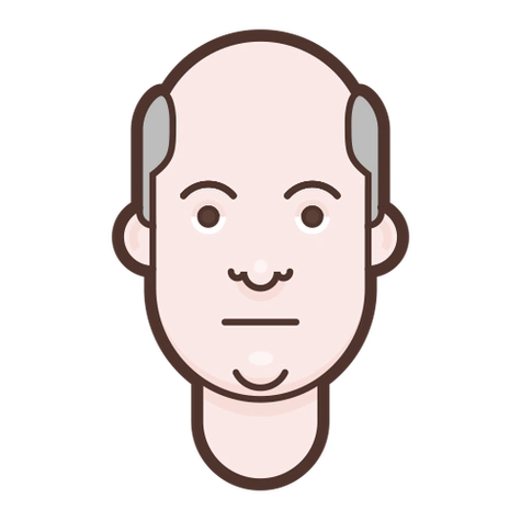 简约卡通手绘光头老者头像