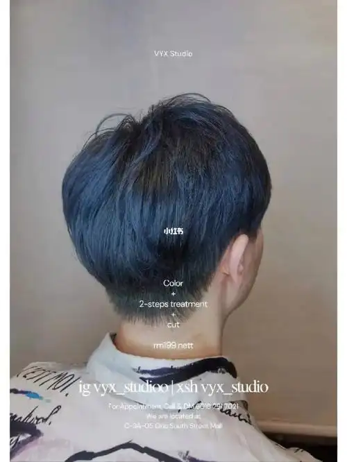 男士发色推荐高级蓝黑色